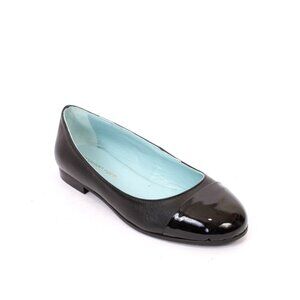 Maison Raro 5534 Black Leather Round Toe Flats Shoes